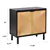 2-Door Accent Cabinet with Shelves for Living Room Storage