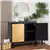 2-Door Accent Cabinet with Shelves for Living Room Storage