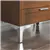 3-Drawer Accent Nightstand with Metal Legs for Bedroom or Living Room