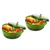 6Qt Green Cast Iron Dutch Oven, pack of 2