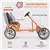 4-Wheel Pedal Go Kart for Kids with Adjustable Seat and Brake