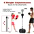 Adjustable Freestanding Punching Bag with Boxing Gloves