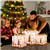 Set of 3 8/10/12 Inch Lighted Christmas Gift Box with Lights