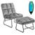 Velvet Massage Chair - Gray