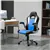 Padded Headrest, Extra-Thick Cushion Racing Gaming Chair Flip Up Armre