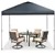 10 x 10 Feet Foldable Pop-up Canopy with Carry Bag