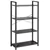 4-Tier Storage Shelf with Metal Frame