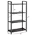 4-Tier Storage Shelf with Metal Frame