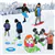 4 Pack Snow Boogie 41 Inches Snowboard 105 Winter Toys Set for Kids