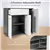 3 Doors Buffet Sideboard Storage Cabinet with a Drawer