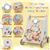 Wooden Activity Walker for Toddlers - White