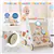 Wooden Activity Walker for Toddlers - White