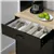 71' Freestanding Kitchen Pantry, Modern Storage Cabinet, Black