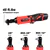 12V Cordless Electric Ratchet Wrench 3/8'' with Battery & Charger