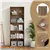 5-Shelf Wooden Bookcase - Walnut