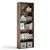 5-Shelf Wooden Bookcase - Walnut