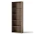 5-Shelf Wooden Bookcase - Walnut