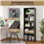 5-Shelf Wooden Bookcase - Black