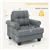 Modern Accent Armchair Tufted Linen Sofa Chair