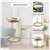 Luxury Nesting Living Room Side Table with Glass Mirror and Frame