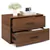 Stackable 2-Drawer Cabinet - Dark Brown