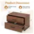 Stackable 2-Drawer Cabinet - Dark Brown