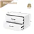 Stackable 2-Drawer Cabinet - White