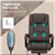 Reclining Massage Office Chair with Lumbar Support & Adjustable Height