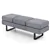 59 Inch 3-Person Long Seating Sofa Bench