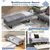 59 Inch 3-Person Long Seating Sofa Bench