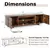 60 Inch TV Stand Cabinet with Power Outlet