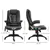 Heated Ergonomic Massage Office Chair - High Back Faux Leather