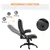 Heated Ergonomic Massage Office Chair - High Back Faux Leather