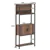 5-Tier Bookshelf with Doors, Rustic Wood Industrial Bookcase for Home