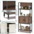 5-Tier Bookshelf with Doors, Rustic Wood Industrial Bookcase for Home