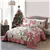 MarCielo Christmas Quilt Set Queen Size - Red Green Plaid Patchwork