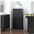 Multi-Compartment Storage Cabinet - Black