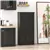 Multi-Compartment Storage Cabinet - Black