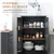 Multi-Compartment Storage Cabinet - Black