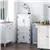 Multi-Compartment Storage Cabinet - White