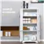 Multi-Compartment Storage Cabinet - White