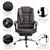 High Back PU Leather Recliner Chair - Coffee