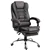 High Back PU Leather Recliner Chair - Coffee