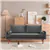 Velvet Sofa, 68 inch Mid Century Modern 3-Seater Sofa with 2 Pillows