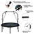 40 Inch Trampoline Fitness Rebounder with Resistance Bands