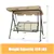 3 Person Patio Swing Chair With Canopy