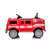 2025 12V Firetruck 1 Seater Kids Ride On Cars, Rubber Tires, Leather S