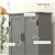 Multi-Compartment Storage Cabinet - Gray