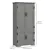 Multi-Compartment Storage Cabinet - Gray