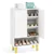 5-Tier Shoe Cabinet with Marble Countertop